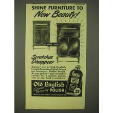 1945 Old English Scratch Removing Polish Ad - Beauty