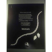 1985 Tiffany & Co. Diamonds Ad - Only One Woman