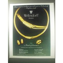 1985 Wellendorff Jewelry Ad - Model Street of Dreams