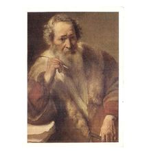 THE ARCHITECT by REMBRANDT unused vintage postcard /