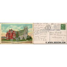 CT Norwich Postcard St Mary's Church Street Scene Intersection ct_box4~2366