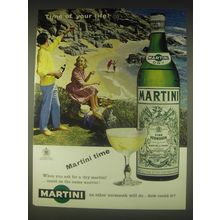 1962 Martini Vermouth Advertisement - Time of your life! Martini time