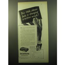 1950 Dictaphone Time-Master Dictation machine Ad - This little plastic belt