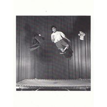 Man Floating In Air with Boxer Shorts Trousers Falling Down Postcard