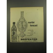 1956 Beefeater Gin Ad - Martini Forecast