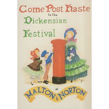 Charles Dickens Dickenstein Festival at Malton Norton 1980s Postcard