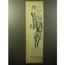 1960 Saks Fifth Avenue Dress Ad - S.F.A. wafts in a breeze-light pique
