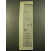 1961 Black Starr & Gorham Jewelry Ad - Diamond Solitaires