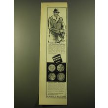 1961 Dunhill Tailors Sheepskin Sportcoat and Brass Buttons Sets Advertisement