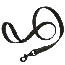 Rubber Infused Nylon Leash W3/4" x L 6' Black