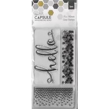 Papermania. Hello Stamp Set. Stamping Cardmaking Scrapbooking Crafts