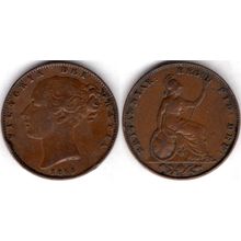 Great Britain. Victoria. Farthing 1854. dy21057