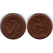 Great Britain. George V. Farthing 1927. dy23640