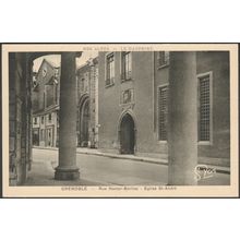 Eglise Saint-André, Rue Hector-Berlioz, Grenoble, c.1930 - Girard CPA
