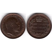 Great Britain. Edward VII. Third Farthing 1902. dy20947