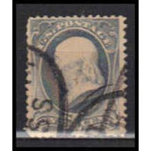 Used 206 1c Benjamin Franklin Barely Clears RA0370