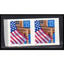 2915A 32c U.S. Flag Over Porch Very Fine MNH CNP Left 13311A P/UL PA1793