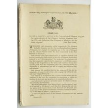 1869 Act of Parliament: Glasgow Gaslight Co.