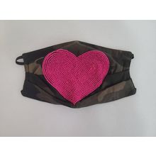 Protective Face Mask[ Como/Pink/Heart ]