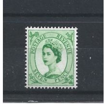 GB.SG580 7d Bright Green.Mounted Mint.Jul25