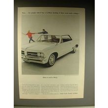 1963 Pontiac LeMans Hardtop Car Ad - Were Such a Thing