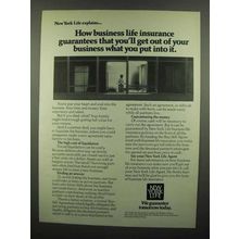 1974 New York Life Insurance Ad - Business Insurance