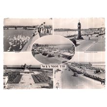 WEYMOUTH, DORSET. multiview used vintage postcard 1961 postmark =