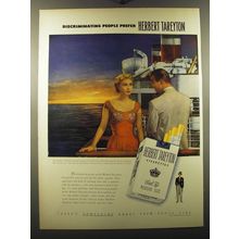 1950 Herbert Tareyton Cigarettes Ad - Miss Pamela Curran