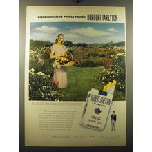 1950 Herbert Tareyton Cigarettes Ad - Mrs. Oakley Rhinelander