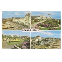 multiview, BOGNOR REGIS, SUSSEX unused vintage postcard dated 1965 =