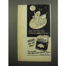 1951 Sunshine Cheeze-It Crackers Ad - That's the planet earth