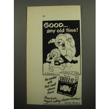 1951 Sunshine Cheeze-It Crackers Ad - Good.. any old time!