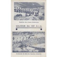 Souvenir De 159 RIA Mountain Climbing Avalanche Old Postcard