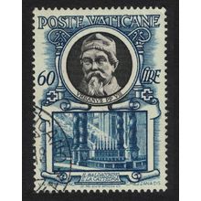 Vatican Urban VIII and baldaquin basilica T1 1953 Canc SG#187