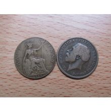 GB 1919 George V 1/2d Half Penny Coin