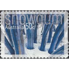 AUSTRALIA, Snowgum s/a, blue 2007, 50c, #4