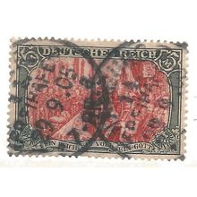 OLD GERMAN EMPIRE #78 USED 5 MARK WITH 2 SON's CANCEL SAYS ALMOST 120 YRS AGO