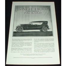 1923 Packard Single Eight Car Ad - A New Production!