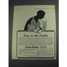 1925 3-in-One Oil Ad - Four in the Family