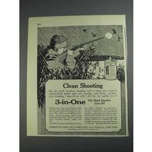 1925 3-in-One Oil Ad - Clean Shooting