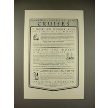 1930 Hamburg-American Line Ad - Reliance, Resolute