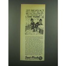 1939 Sani-Flush Cleaner Ad - You'd Swap With Me?