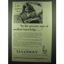 1939 Sanatogen Nerve Tonic Ad - I Am Better Now
