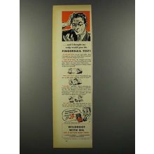 1939 Wildroot Hair Tonic Ad - Fingernail Test