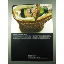 1969 Beck's Beer Ad - This is the Dinner Beer