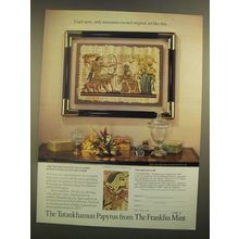 1988 The Franklin Mint Ad - The Tutankhamun Papyrus
