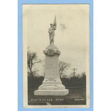 CT Plainville Real Photo RPPC Of Soldiers Monument~664
