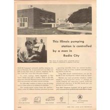 BELL TELEPHONE SYSTEM 1953 pumping station remote telemeter vintage ad