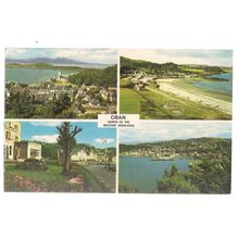 OBAN, SCOTLAND multiview unused vintage postcard =