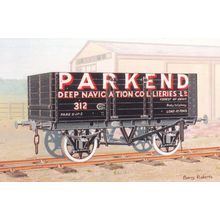 Parkend Collieries Gloucester Victorian Train Wagon Advertising Postcard